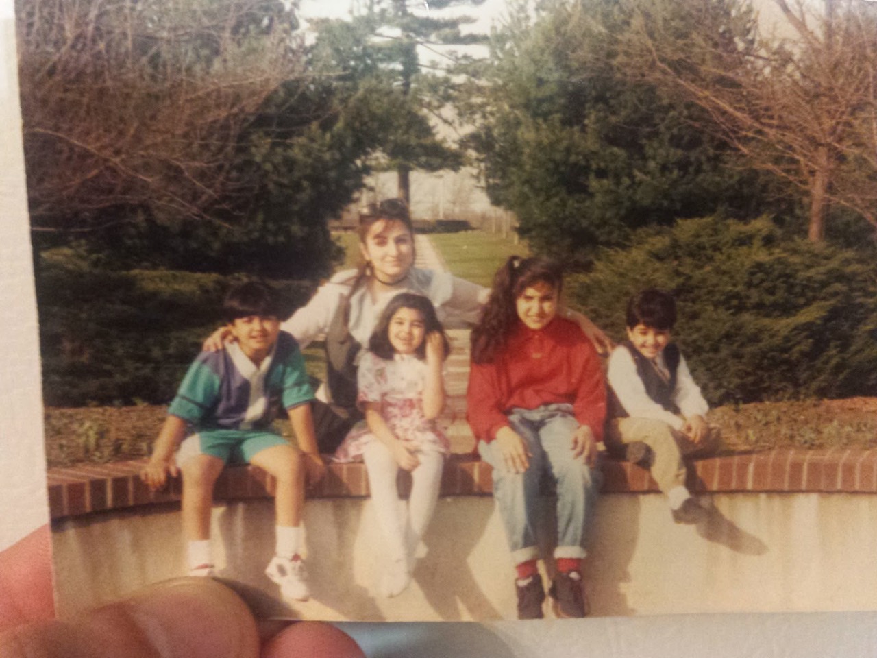 A childhood family photograph from Usman's album
